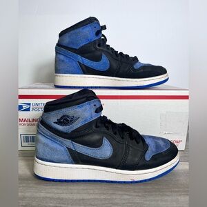 Nike Air Jordan Retro High OG GS Royal Toe Shoes Kids Boys 5Y or Women’s 6.5